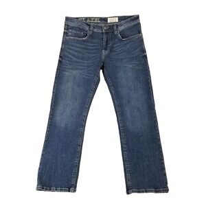 TK Axel Jeans men's 34x32 actual 36x32 Slim boot cut blue denim pants retro